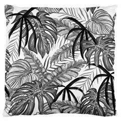 Drawing Leaves Nature Picture Large Flano Cushion Case (one Side) by Sapixe