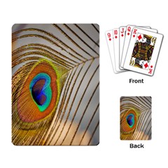 Peacock Feather Feather Bird Playing Cards Single Design