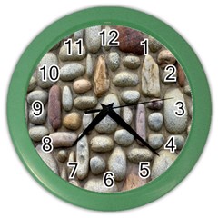 The Stones Facade Wall Building Color Wall Clock by Sapixe