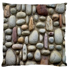 The Stones Facade Wall Building Large Flano Cushion Case (one Side) by Sapixe