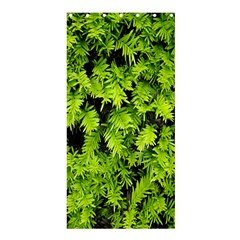 Green Hedge Texture Yew Plant Bush Leaf Shower Curtain 36  X 72  (stall)  by Sapixe