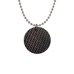 Rattan Wood Background Pattern Button Necklaces by Sapixe