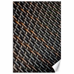 Rattan Wood Background Pattern Canvas 24  X 36  by Sapixe