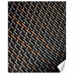 Rattan Wood Background Pattern Canvas 11  X 14  by Sapixe