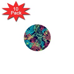 Leaves Tropical Picture Plant 1  Mini Buttons (10 Pack)  by Sapixe