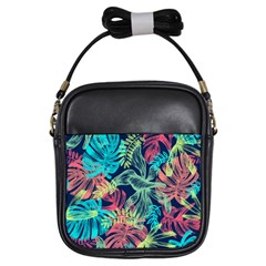 Leaves Tropical Picture Plant Girls Sling Bag by Sapixe