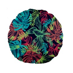 Leaves Tropical Picture Plant Standard 15  Premium Round Cushions by Sapixe