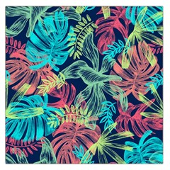 Leaves Tropical Picture Plant Large Satin Scarf (square) by Sapixe