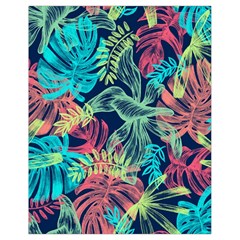 Leaves Tropical Picture Plant Drawstring Bag (small) by Sapixe