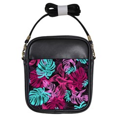 Leaves Drawing Reason Pattern Girls Sling Bag by Sapixe