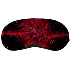 Wgt Fractal Red Black Pattern Sleeping Masks by Sapixe