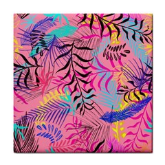 Illustration Reason Leaves Design Tile Coasters by Sapixe