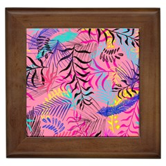 Illustration Reason Leaves Design Framed Tiles by Sapixe