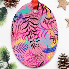 Illustration Reason Leaves Design Ornament (oval) by Sapixe