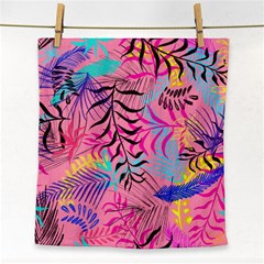 Illustration Reason Leaves Design Face Towel by Sapixe