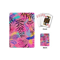 Illustration Reason Leaves Design Playing Cards (mini) by Sapixe