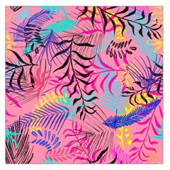 Illustration Reason Leaves Design Large Satin Scarf (square) by Sapixe