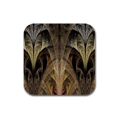 Fractal Art Graphic Design Image Rubber Square Coaster (4 Pack)  by Sapixe