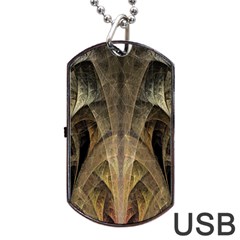 Fractal Art Graphic Design Image Dog Tag Usb Flash (two Sides) by Sapixe