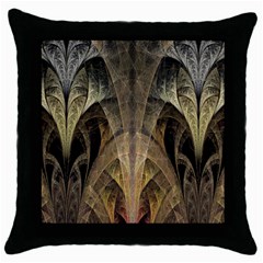 Fractal Art Graphic Design Image Throw Pillow Case (black) by Sapixe