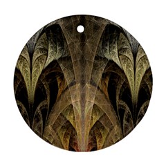 Fractal Art Graphic Design Image Round Ornament (two Sides)