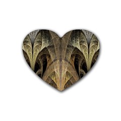 Fractal Art Graphic Design Image Heart Coaster (4 Pack)  by Sapixe