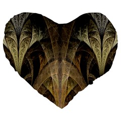 Fractal Art Graphic Design Image Large 19  Premium Heart Shape Cushions by Sapixe