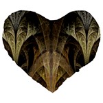 Fractal Art Graphic Design Image Large 19  Premium Flano Heart Shape Cushions Front