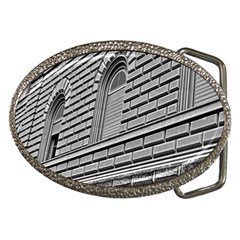 Brickwork Stone Building Facade Belt Buckles by Sapixe