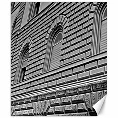 Brickwork Stone Building Facade Canvas 8  X 10  by Sapixe