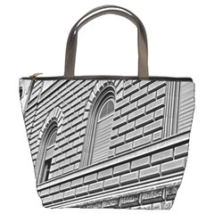 Brickwork Stone Building Facade Bucket Bag by Sapixe