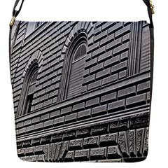 Brickwork Stone Building Facade Flap Closure Messenger Bag (s) by Sapixe