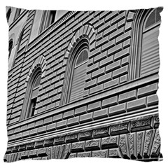 Brickwork Stone Building Facade Large Flano Cushion Case (one Side) by Sapixe