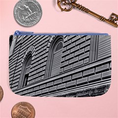 Brickwork Stone Building Facade Large Coin Purse by Sapixe