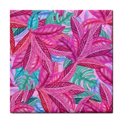 Leaves Tropical Reason Stamping Tile Coasters by Sapixe