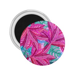 Leaves Tropical Reason Stamping 2 25  Magnets by Sapixe