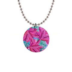 Leaves Tropical Reason Stamping Button Necklaces by Sapixe