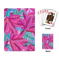 Leaves Tropical Reason Stamping Playing Cards Single Design