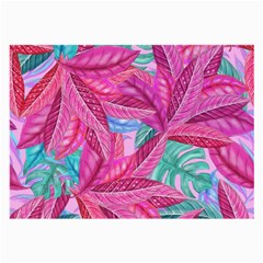 Leaves Tropical Reason Stamping Large Glasses Cloth by Sapixe