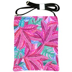 Leaves Tropical Reason Stamping Shoulder Sling Bag by Sapixe