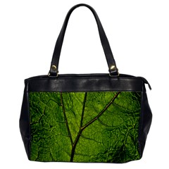 Butterbur Leaf Plant Veins Pattern Oversize Office Handbag by Sapixe