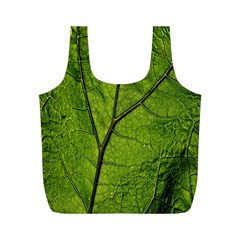 Butterbur Leaf Plant Veins Pattern Full Print Recycle Bag (m) by Sapixe