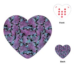 Modern Abstract Texture Pattern Playing Cards (heart) by dflcprints