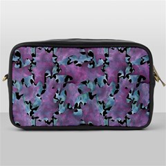 Modern Abstract Texture Pattern Toiletries Bag (one Side) by dflcprints