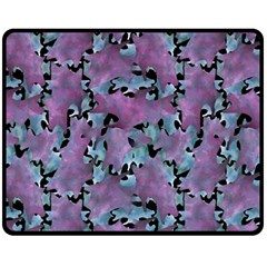 Modern Abstract Texture Pattern Fleece Blanket (medium)  by dflcprints