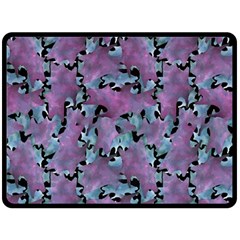 Modern Abstract Texture Pattern Double Sided Fleece Blanket (large)  by dflcprints