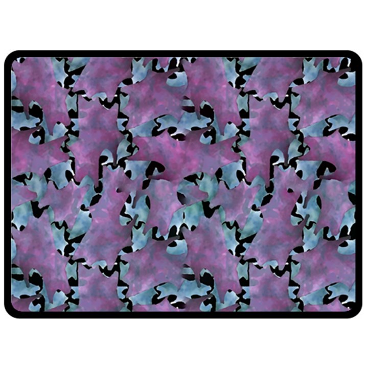 Modern Abstract Texture Pattern Double Sided Fleece Blanket (Large) 