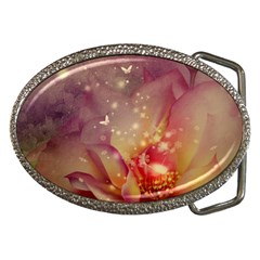 Wonderful Roses With Butterflies And Light Effects Belt Buckles by FantasyWorld7