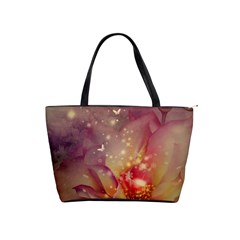 Wonderful Roses With Butterflies And Light Effects Classic Shoulder Handbag by FantasyWorld7