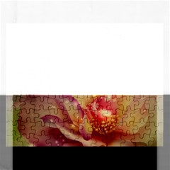 Wonderful Roses With Butterflies And Light Effects Rectangular Jigsaw Puzzl by FantasyWorld7